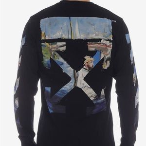 Off White Black Diag Arrows L/S T Shirt